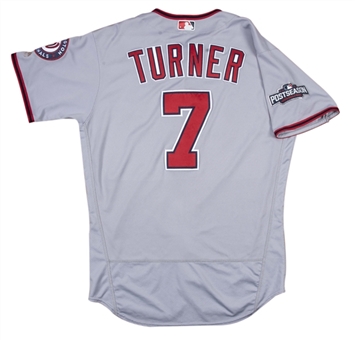 2016 Trea Turner Rookie Game Used & Photo Matched Washington Nationals Road Jersey Used For 3 Home Runs (Sports Investors Authentication)
